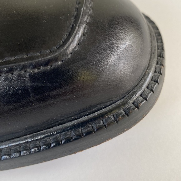 FLORSHEIM Imperial 92662 Triple Wide Derby Black VTG Italy Dress Shoes 9.5 EEE - Picture 12 of 13